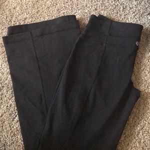 Black Lululemon flared workout pants